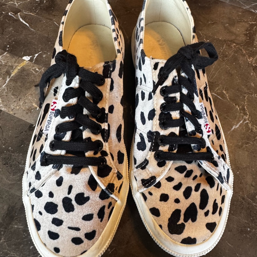 Superga 2750 Fanvelvetv Sneakers |  Dalmatian Leopard Print